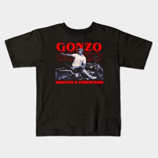 Gonzo Hunter S Tompson Rider Kids T-Shirt